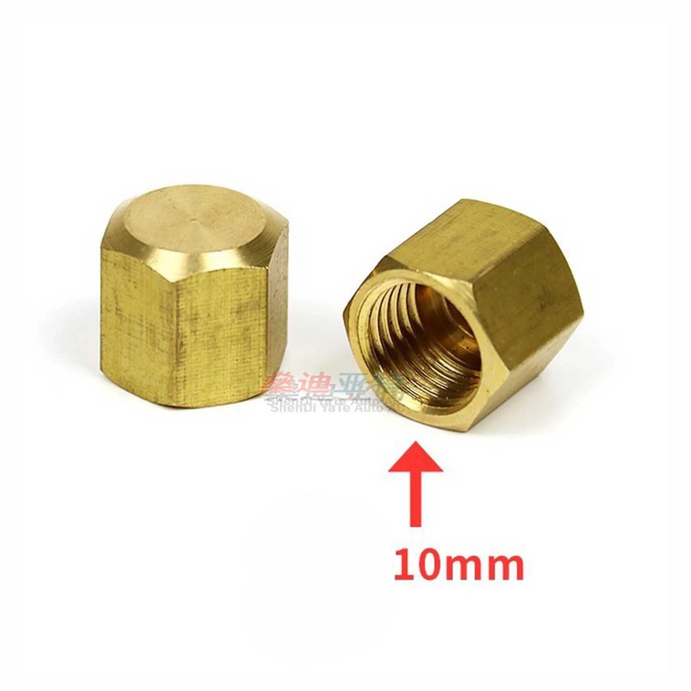 5 Sets Copper Air Conditioning Valve Core Valve Cover Pipe Joint For Sanden SD508 Passat B5 Compressor Repair Parts