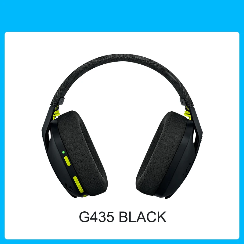 Logitech G435 LIGHTSPEED Sem Fio Bluetooth Gaming Headset Surround Headset  Som Over-Ear Para PC Laptop Jogos e Música - AliExpress