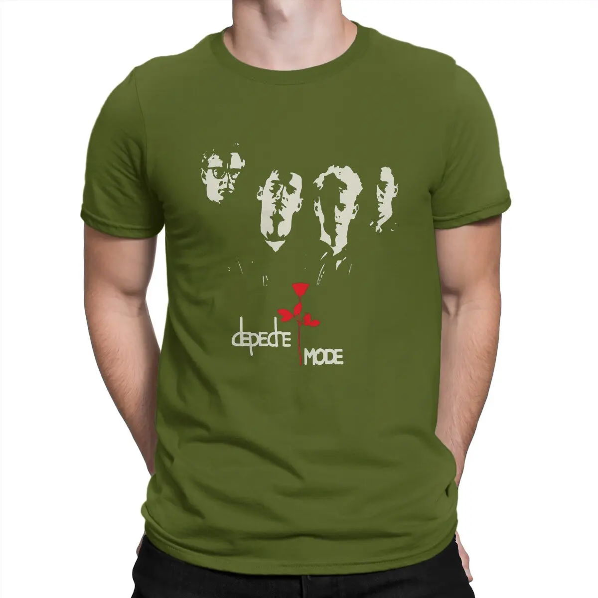 thumbnail image 1 of Camiseta de hombre Dmode, camiseta novedosa de algodón, camiseta de manga corta Depeche Cool Mode, camiseta de cuello redondo, talla 6XL, 1 of 7