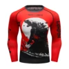 Cody Lundin Men's Red Gym Fitness Sports Suit jiu jitsu Bjj Rashguard Sublimation Boxing No Gi Trainning Sets Fighting Wear 4
