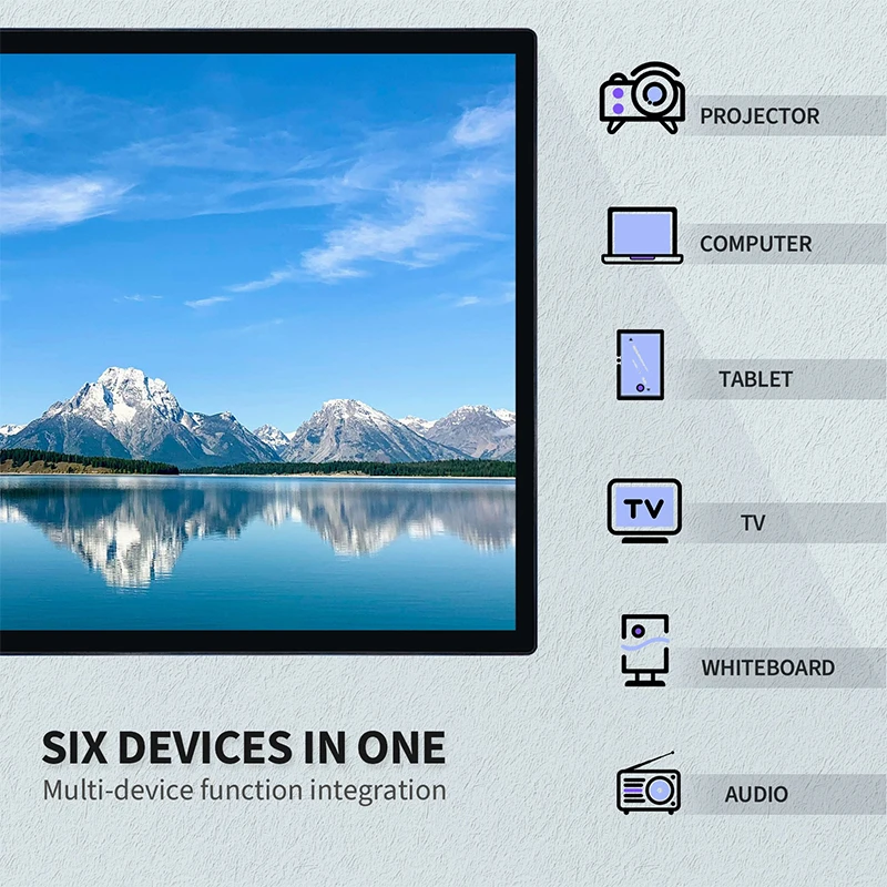 32 43 55" Interactive Whiteboard Touchscreen Monitor,All-in-One Computer Electronic Whiteboard for Office Classroom Meeting