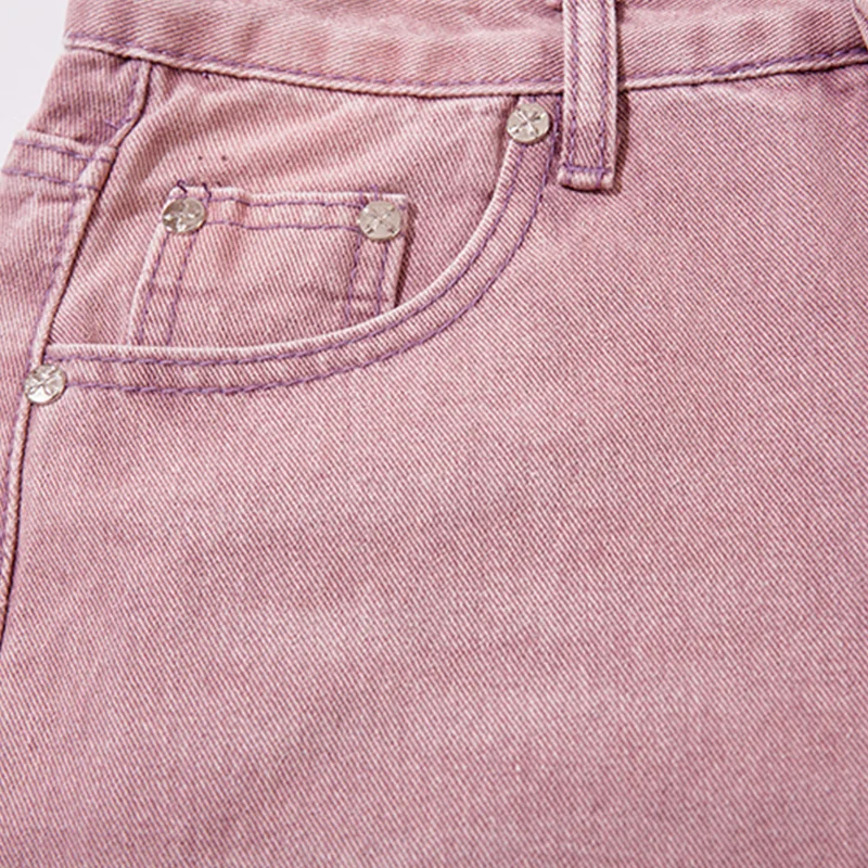 UPRAKF Chic Wide Leg Jeans Pocket Streetwear Denim Baggy Pants Casual Fashion Trousers High Street High Waist