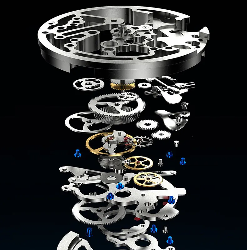 AILANG Men's Fashion Hollow Mechanical Watch High Quality Leather Waterproof Fully Automatic Tourbillon Watches Men's Clock_voghion.com