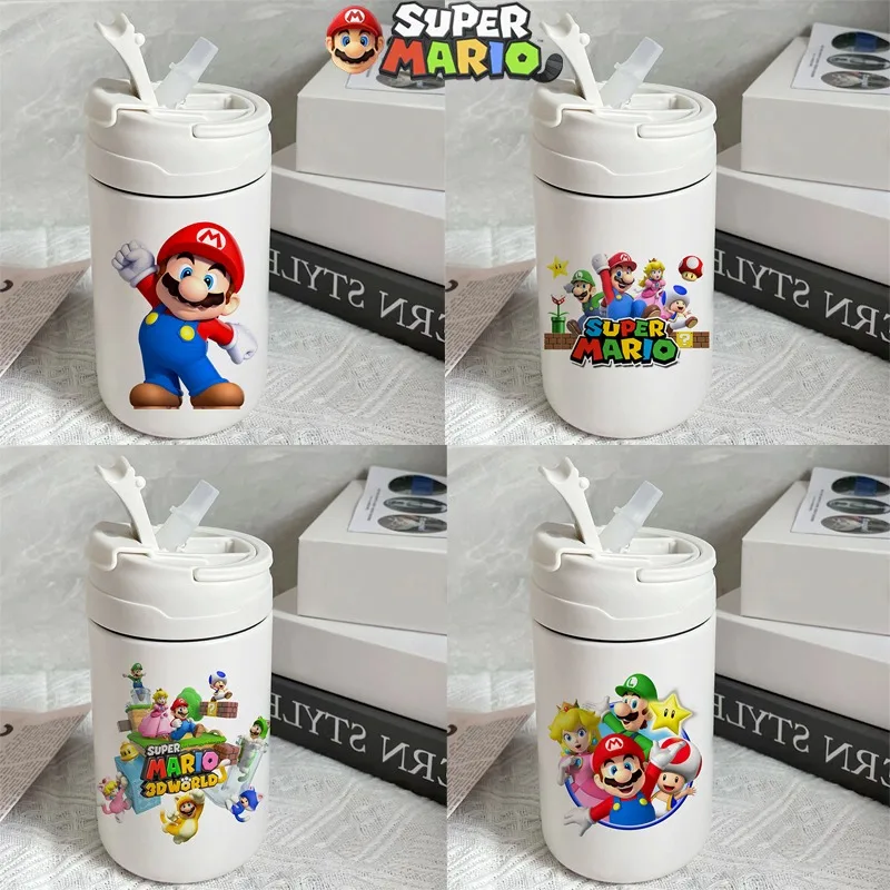 Super Mario Bros 304 Tazza Termica Isolata In Acciaio Inossidabile Tazza Termica Isolata Sottovuoto 500Ml Bottiglie Portatili Anime Con Regali Di Pagl