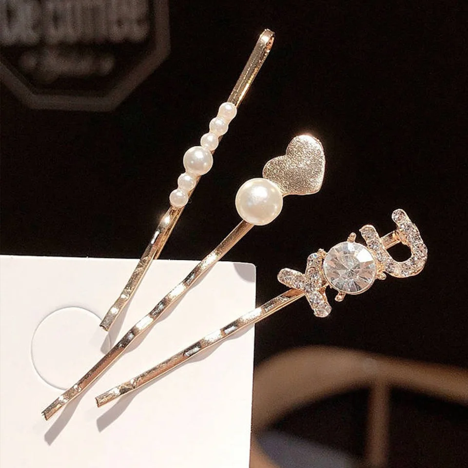 Perle Fiori Fermaglio Per Capelli Forcine Barrettes Donna - Foto 3