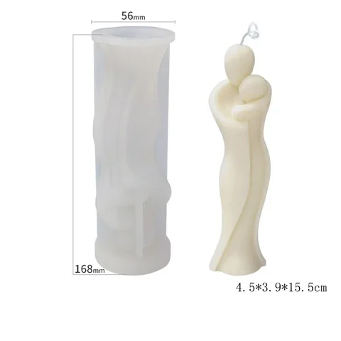 

Life Style Candle Mold Mother Child Silicone Candle Mould Artistic Human Body Resin Epoxy Mold Candle Making Home Decoration