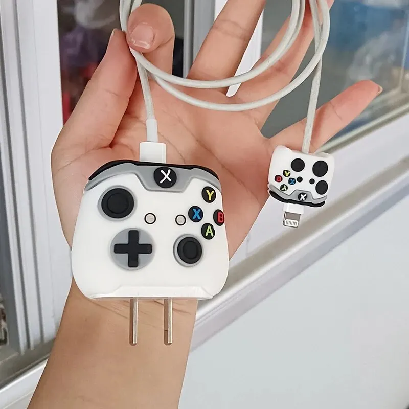 Cartoon Cable Protector For iPhone 11 12 iPad 18W 20W Data Line Silicone Fast Charger Cable Protection Organizer - 5