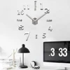Modern Design Large Wall Clock 3D DIY Clocks Acrylic Mirror Stickers Living Room Home Decor Horloge 3