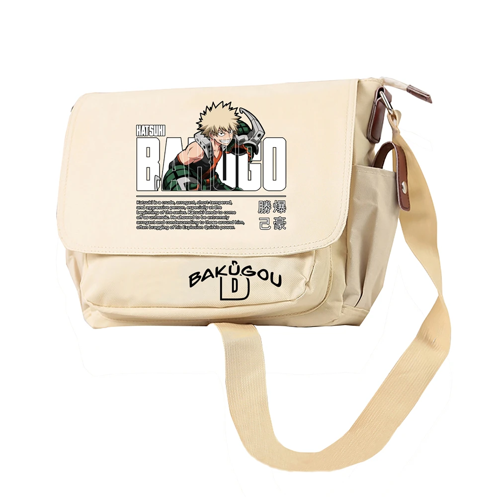 

My Hero Academia Crossbody Bag for Women Anime School Shoulder Bags Oxford Bookbag Small Travel Backpack Cartoon Messenger Bag
