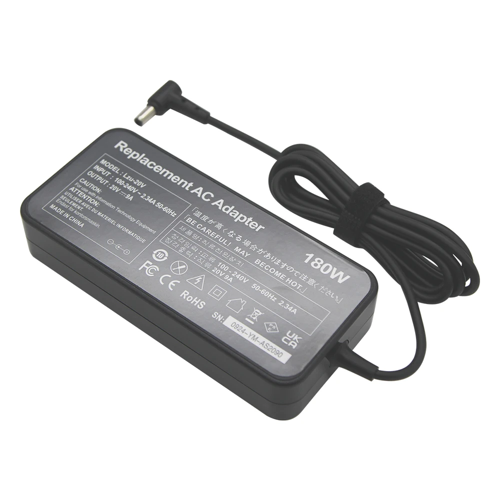 20V 9A 180W 6.0*3.7MM 충전기 ADP-280BB B 노트북 어댑터 (ASUS PG35V ROG GX551QS GX551QR GX703HS GX703HR GX703HM G732LWS 호환)
