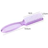 4Pcs Transparent Nail Brush Cleaning Brushes Plastic Handle Grip Multifunctional Brush Cleaner Scrubbing Pedicure For Manicure 4