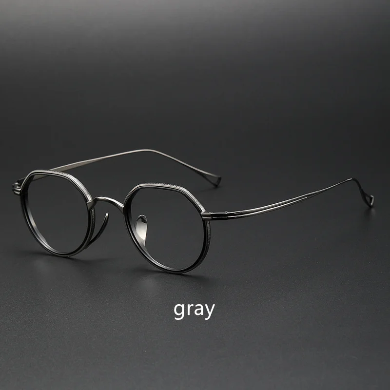 Japanese Style Fashion 10g Ultra-Light Pure Titanium Frame Double-loop design eyeglasses KMN1231 20 Sf1734214b531483a91f7c19d1e85a427k
