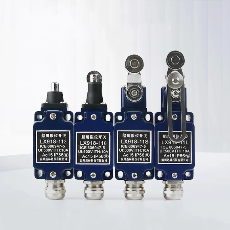 Interruptor de Limite Marinho Resistente Interruptor do Curso Ip56 1no 1nc Lx91811l Lx918-11s Lx918-11g Lx918-11z 500v