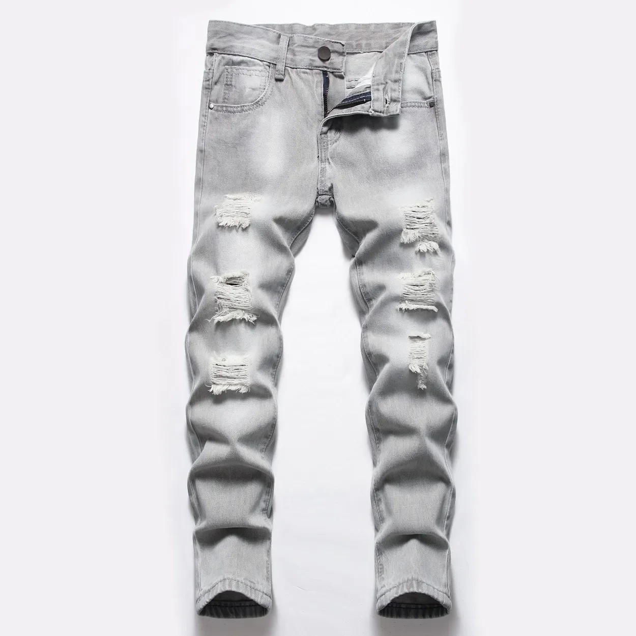 PlatiNum Boys Distressed Jeans Detail View