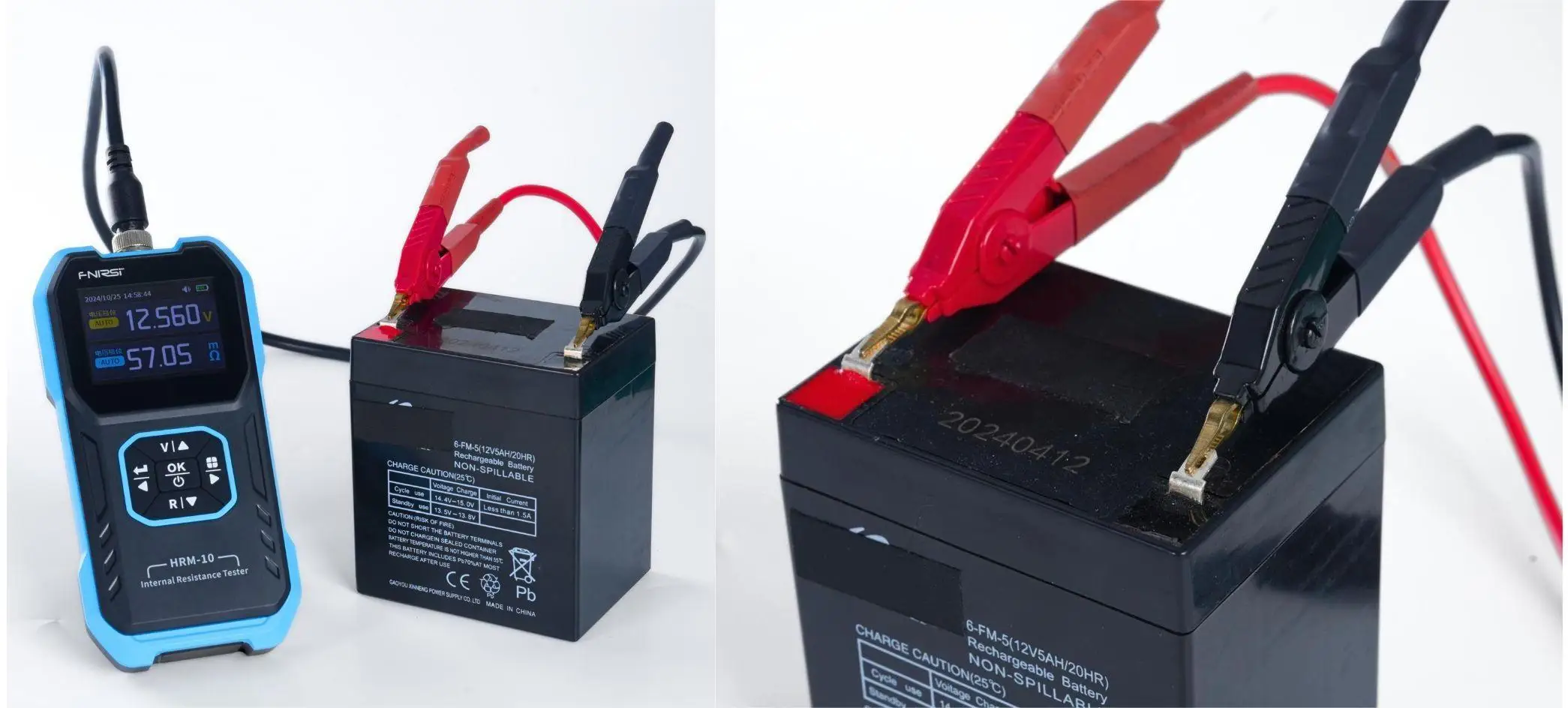 HRM-10 Battery Tester Internal Resistance Tester Fast High Precision 4-Wire 1865
