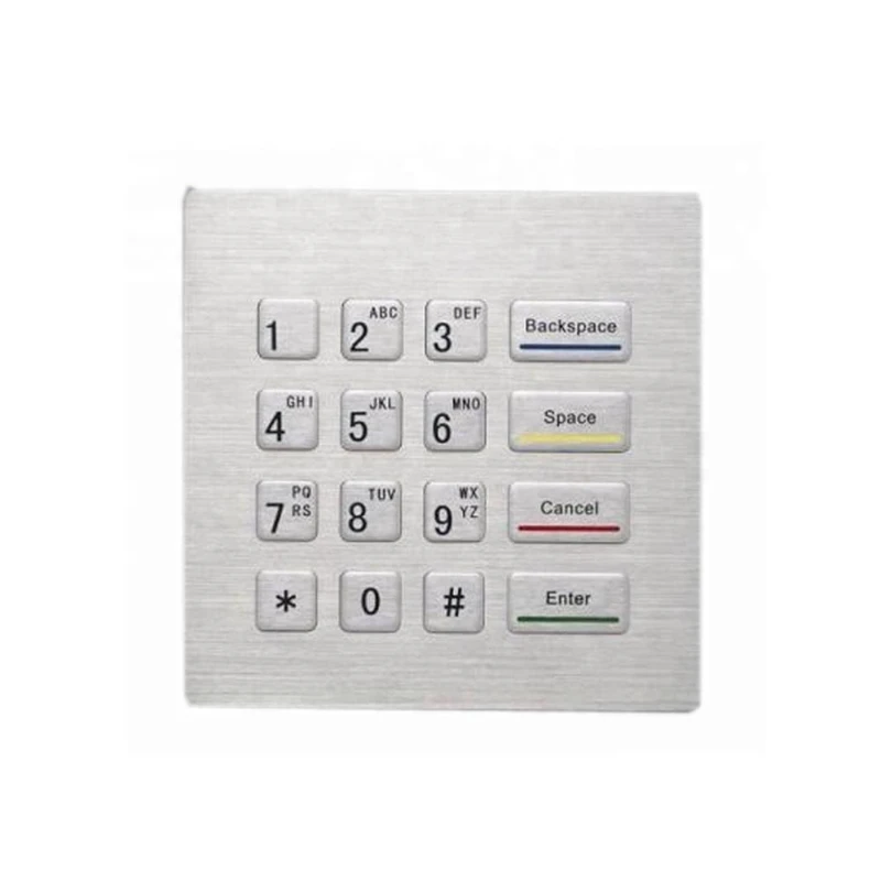 

Waterproof 4X4 rugged USB numeric metal keyboard ATM keypad
