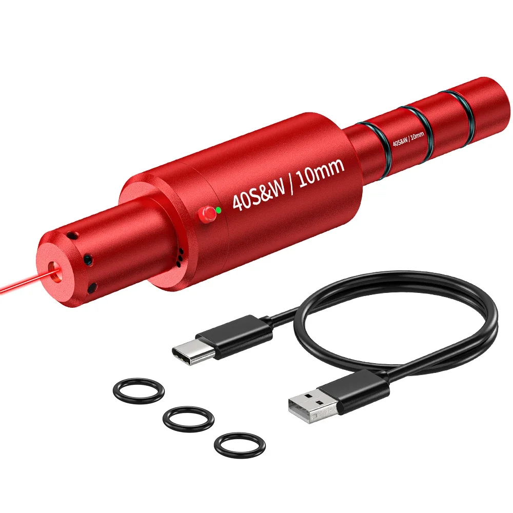 40SW 10MM dual-purpose magnetic suction laser training bullet red dot laser training bullet dry powder bullet