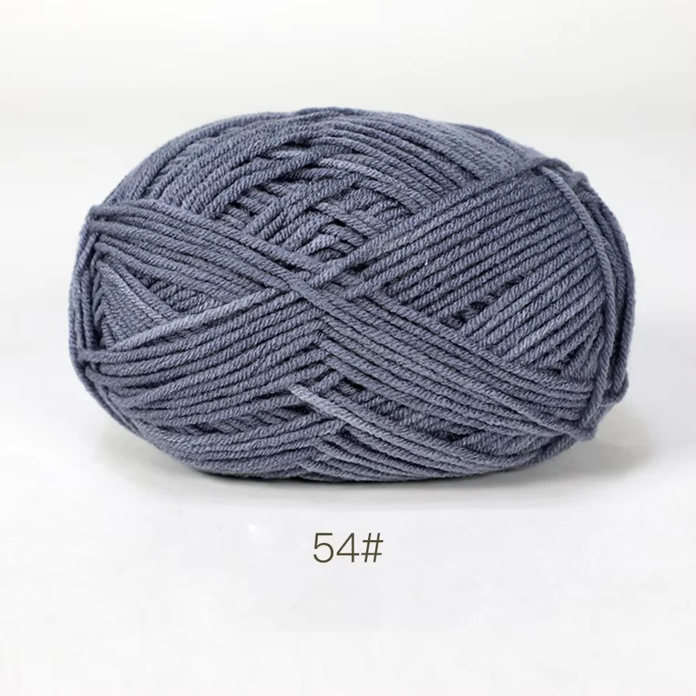 Luxurious Soft Milk Cotton Yarn Pack for Knitting and Crochet Projects - 5PCS, Total 250g