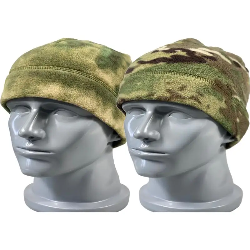 Cappello In Pile Russo All Terrain Cp/Atfg Rounds Camouflage Cold And Warm Military Fan Tactical Outdoor Hat