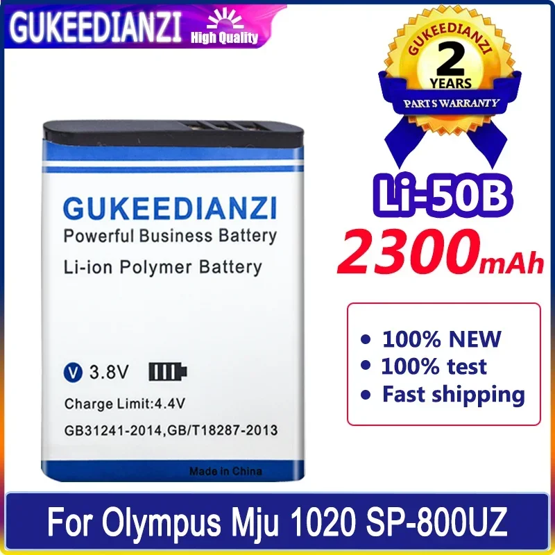Gukeedianzi Batteria Li-50B 2300Mah Per Olympus Mju 1020 Sp-800Uz Stylus 1010 U 1010 Ricoh Cx3 Cx4 D-Li92 Dli92 Batteria