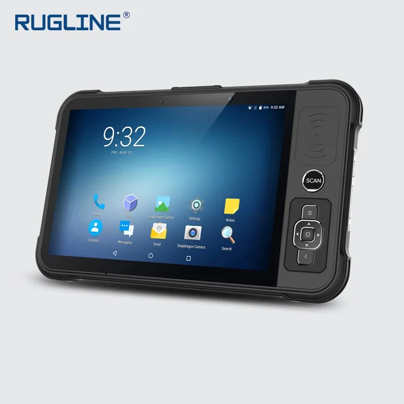 

RUGLINE 8 inch Android 9.0 Rugged Industrial Tablet PC 4G LTE Barcode Scanner Handheld Data Reader Terminal