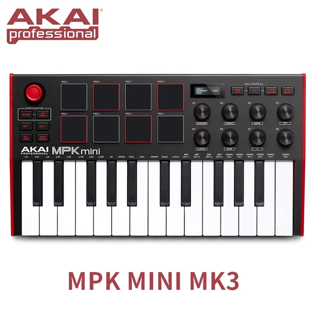 Akai professional mpk mini mk3-25キーusbmidiキーボード