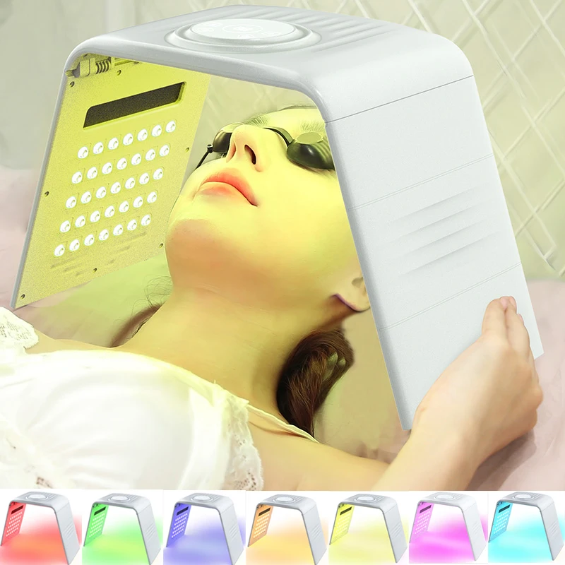 LED Facia Mask 7 Colors PDT Photon Heating Face and Body Luminotherapy Mask Machine Home Use Beauty Devices Skin Rejuvenation