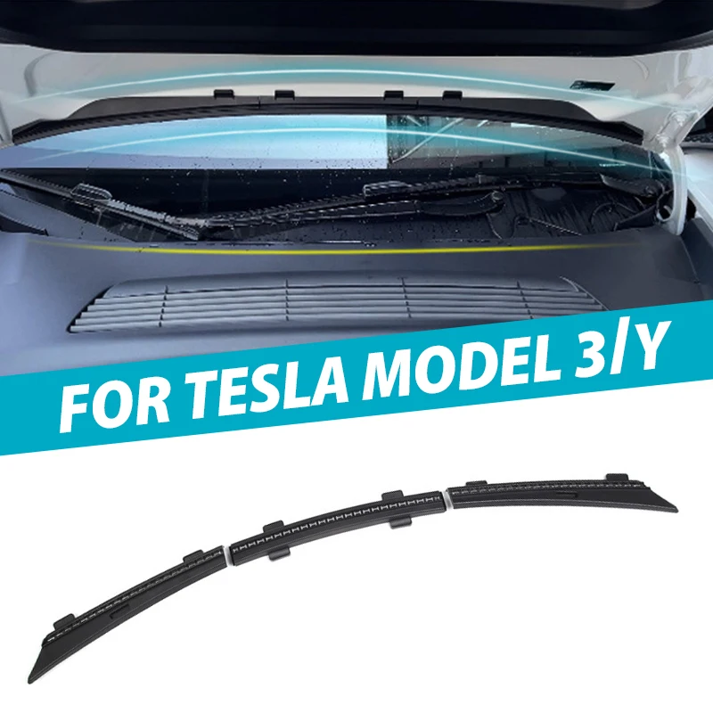 Acheter Accessoires de Modification Bande d'étanchéité de Capot pour Tesla  modèle 3 Y Couvercle de châssis Avant Couvercle de Protection d'entrée  d'air 1 Jeu de Bande d'eau de Joint de Couvercle de