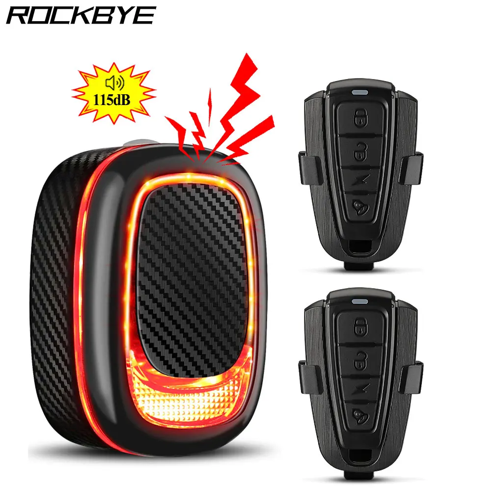 

Rockbye, задний фонарь для велосипеда, Противоугонная сигнализация, задние фонари для велосипеда, умный автомобильный тормоз