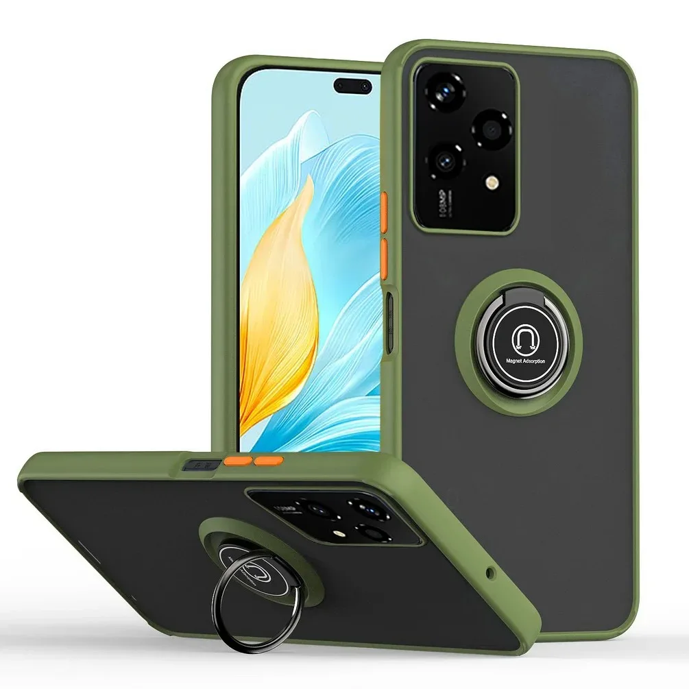 Armor Matte Shockproof Case with Smart Ring Holder Stand