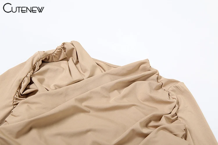 Monos clásicos fruncidos para mujer, moda de otoño, mono ajustado de manga larga con cuello en V, ropa de calle hipster salvaje para mujer