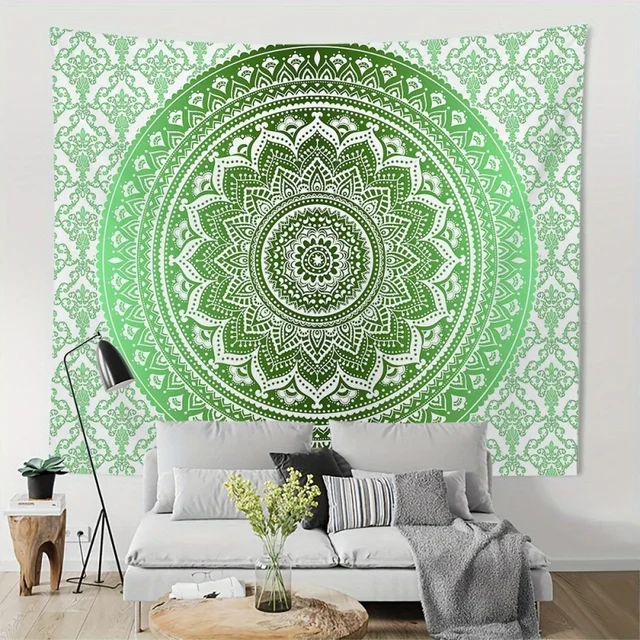 1pc Bohème Mandala Tapisserie Salon Chambre Bureau Tenture Murale, Décoration de Maison Décoration de Chambre Décoration de Fête 3