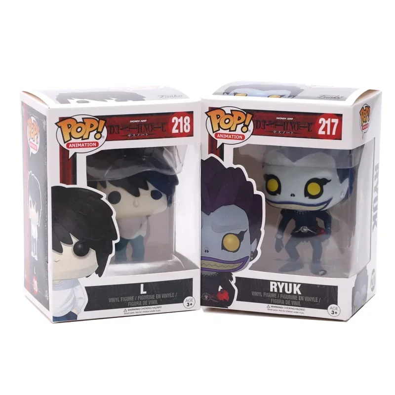 thumbnail image 5 of Funko POP Animation Death Note L con pastel 219# 218# RYUK 217# Figura de acción de PVC Juguete de vinilo coleccionable Muñecas Juguetes de película para fanáticos, 5 of 5
