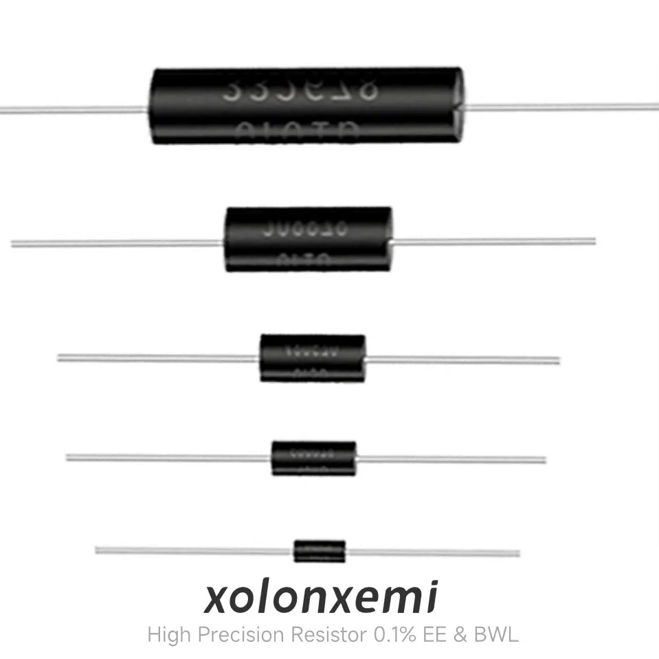 2Pcs EE BWL High Precision Resistor 0.1% Low Temperature Coefficient Drift Sampling Non-inductive 0.25W 0.5W 1W 2W 0.01R to 10MR metal film resistor metal film resistors