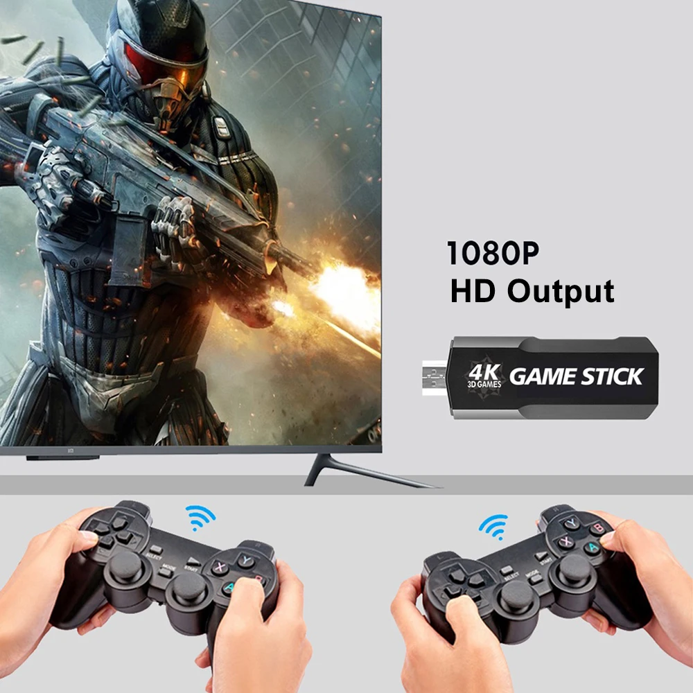 40000 게임 레트로 게임 콘솔 HD 비디오 게임 콘솔, PSP PS1 GBA 2023 무선 컨트롤러, 4K 게임 스틱, 128G, 2.4G, 신제품