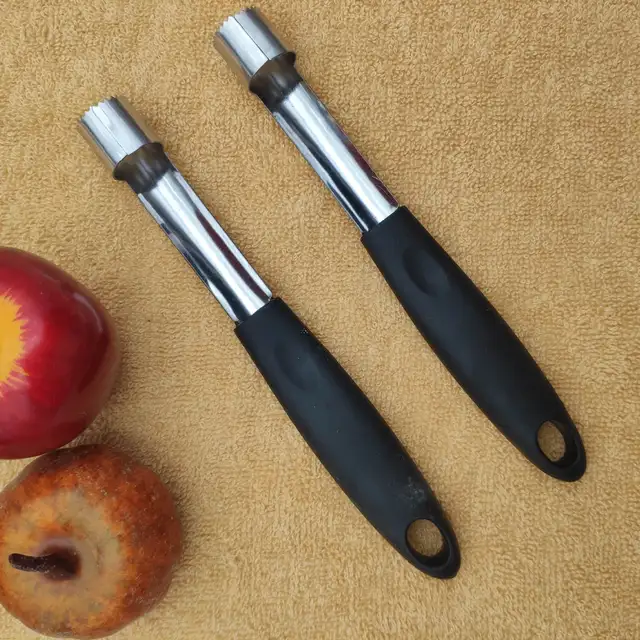 1PC Estrattore di noccioli di frutta in acciaio inossidabile Gadget da cucina Estrattore di noccioli di frutta per mela e pera Manico in plastica per cucina domestica 6