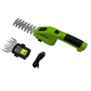 2 in 1 Cordless Grass Shear 2000mAh Battery Handheld Hedge Trimmer 7.2V Electric Grass Cutter Rechargeable Garden Pruning Shears 2