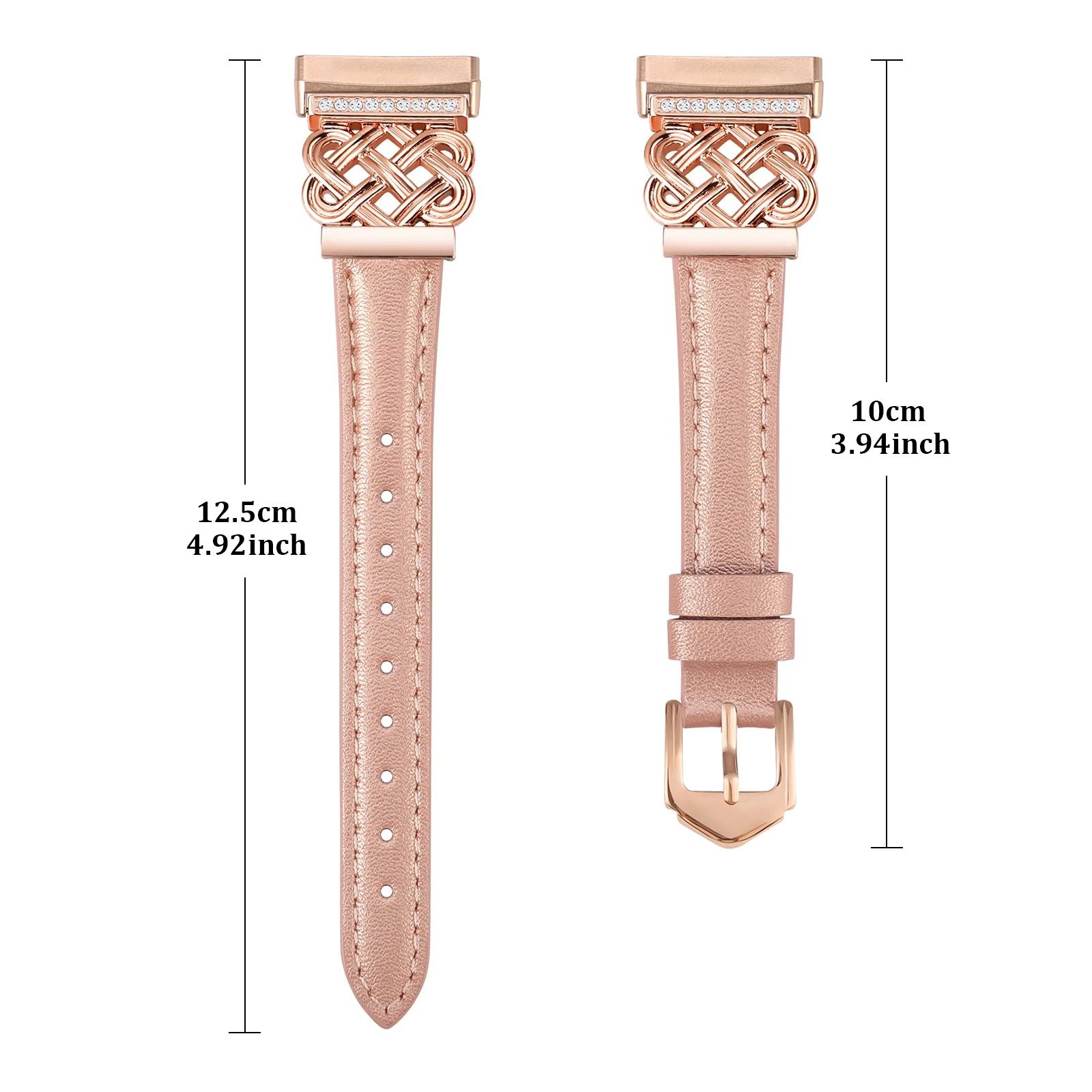 Premium Leather Smartwatch Strap with Interlocking Latch