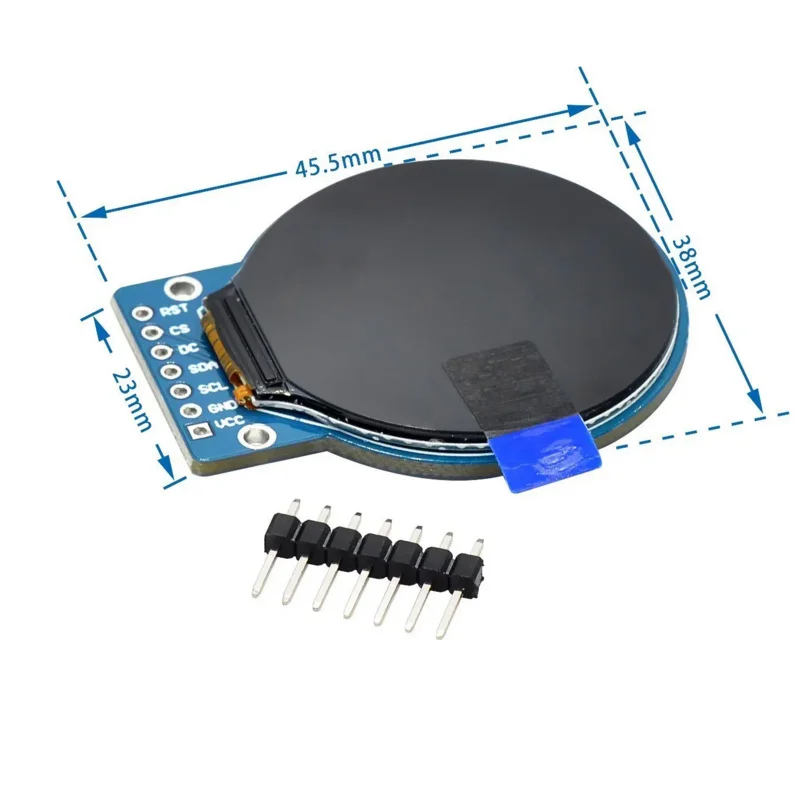 Ƶ̳ TFT LCD ÷ ,  RGB, 240*240, GC9A01 ̹, 4 ̾ SPI ̽, 240x240 PCB, 1.28 ġ