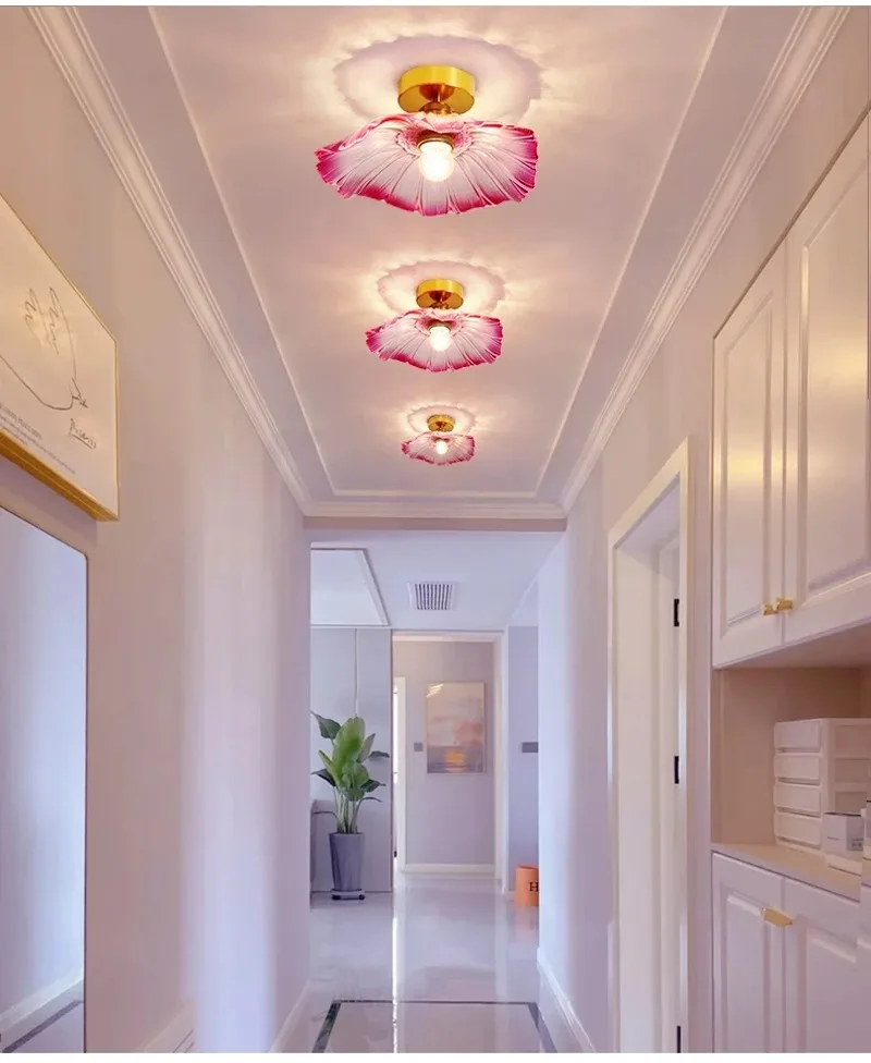 Vintage Flower Glass Ceiling Lamp 4