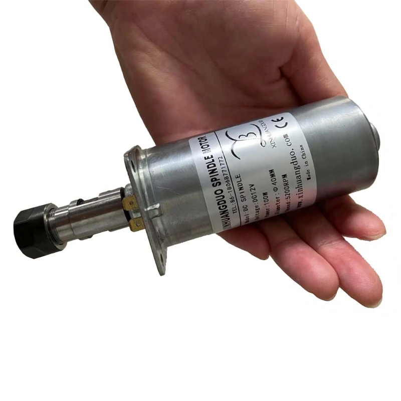 

12V DC MOTOR Handheld small electric drill 40mm Dia 100w 5200rpm instead of 775 motor punching ER11 drill chuck