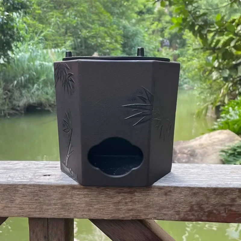 Vintage Teapot warmer Cast iron Making tea Stove Charcoal firing alcohol stove Portable Charcoal stove Kung Fu Tea Fire Stoves