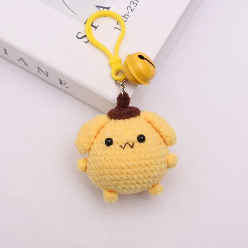 Cute Kapibala Doll Crochet Keyrings Handmaking Knitting Rabbit Keychains Creative Cartoon Pig With Carrot Car Keys Keyrings New