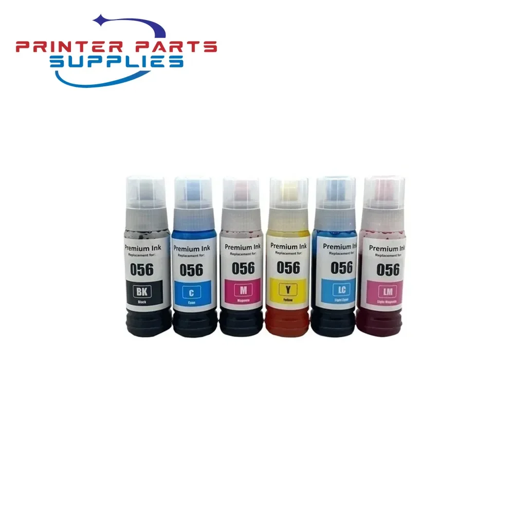 1Set 6PCS 056 057 107 108 574 Water Based Bottle Refill Dye Ink for Epson L8050 L8058 L18050 L18058 ET-18100 Printer