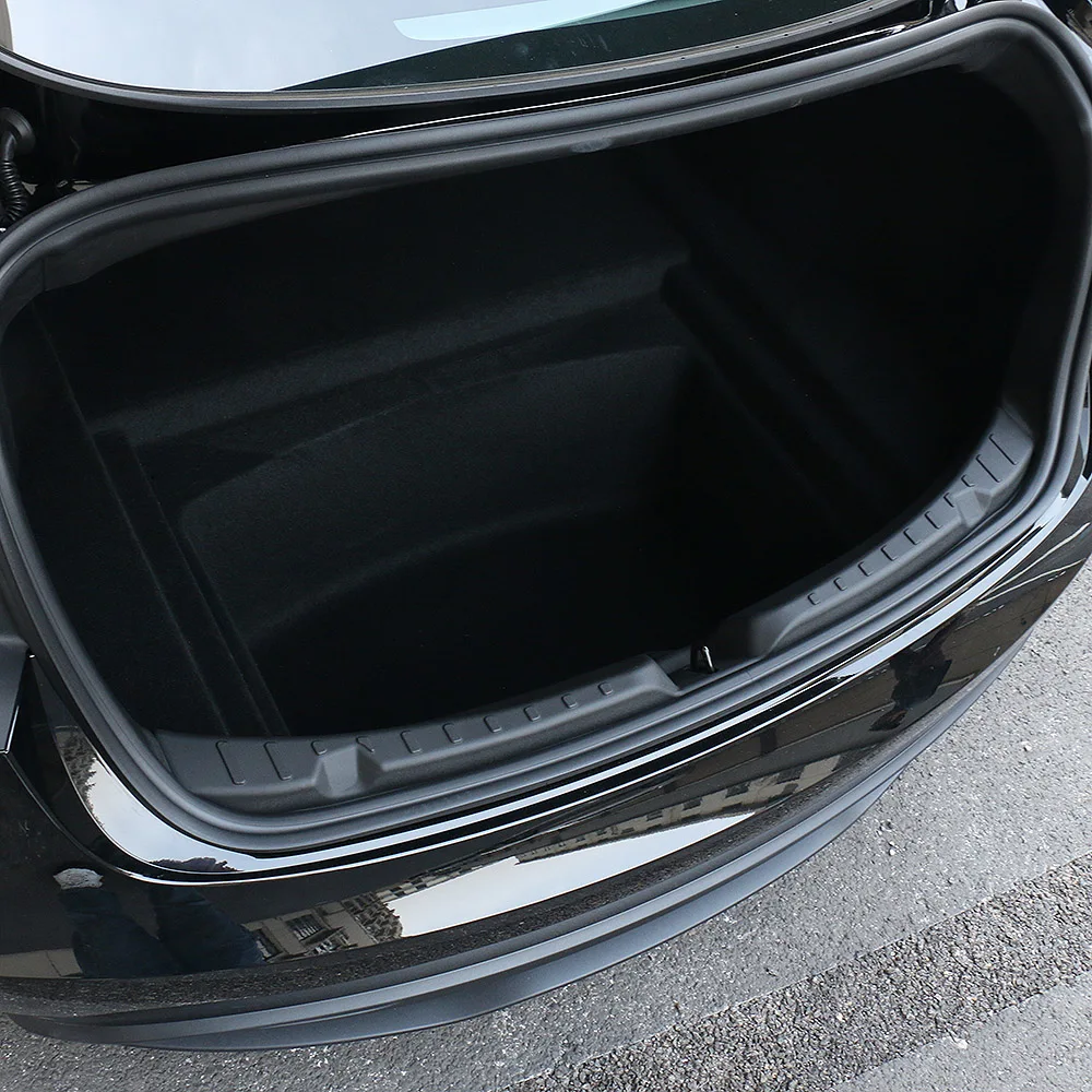 For Tesla New Model 3 Highland 2024 Trunk Threshold Strip TPE or Metal Back Sill