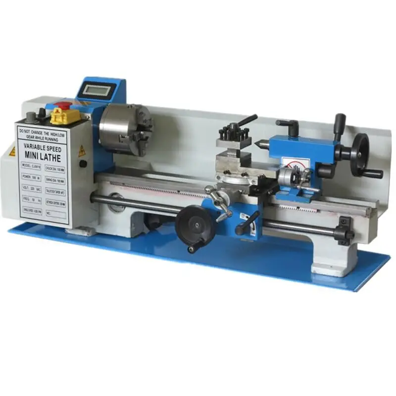 

Metal Lathe 550W Chuck 125mm Mini Lathe Machine LED Screen 750mm Large Swing Range