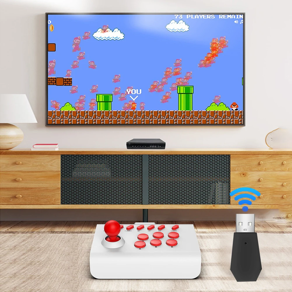 게임 콘솔 수신기 다기능 2.4G 수신기 어댑터 교체 TV PC 컴퓨터용 블루투스 호환 액세서리