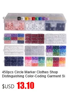 Description Picture 2 of item2XS-8XL Clothes Hanger Size Snap Black White Coding Garment Size Markers Assortment Gripper Tag Marker Circel Clip