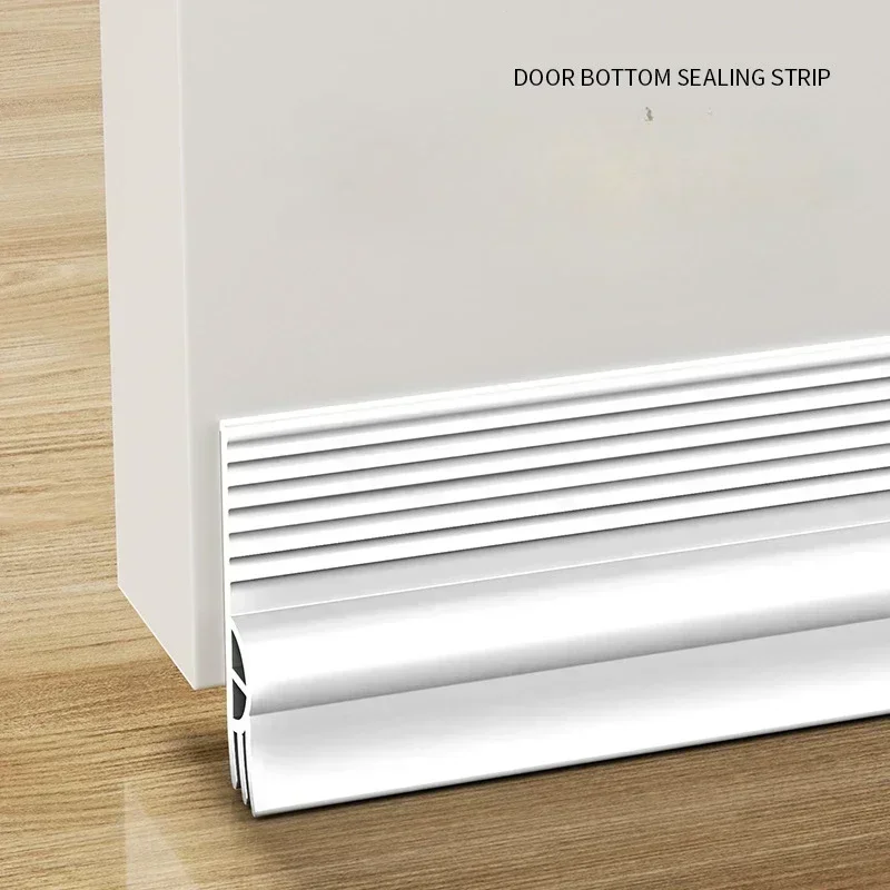New 1M Door Bottom Sealing Strip Windproof Dust Stopper Guard Rain Weatherstrip Noise Reduction Insulator Sealer Home Hardware