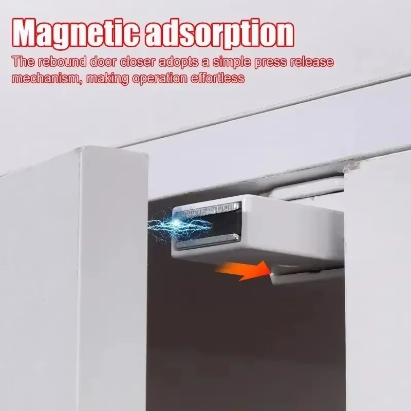 Cabinet Door Bouncer Magnetic Door Catches Wardrobe Stops Drawer Push Closer Cabinet Latch Catch Heavy Duty Closers 1/4sets magnetic cabinet catches door closer door catches magnetic cabinet latches cabinet door latch door stops cabinet door stop